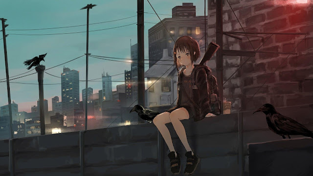 Best-4K-HD-Loneliness-Alone-Anime-Wallpaper