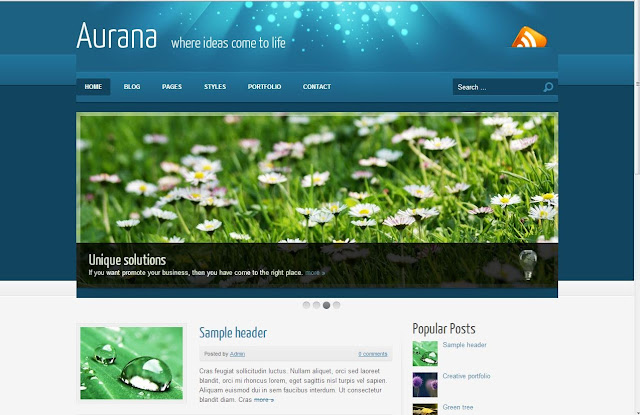 Aurana Blogger Template