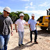 Prefeito David Almeida acompanha avanço das obras do parque Encontro das Águas Rosa Almeida, com projeto assinado por Oscar Niemeyer