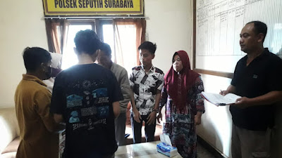 Respon Cepat Polsek Seputih Surabaya Lakukan Mediasi Perkelahian antar Pelajar