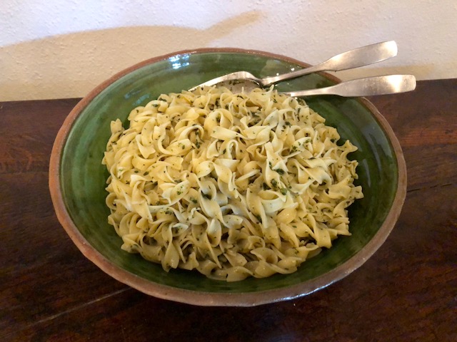 Provençal Pistou and Pâte au Pistou (French-Provençal noodles dressed with Pistou)