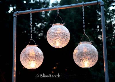 Upcycled Glass Light Globes, Bliss-Ranch.com