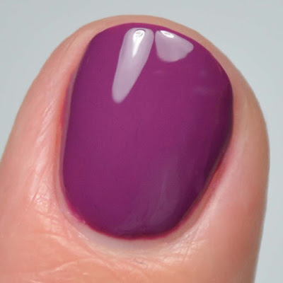 purple nail polish close up swatch