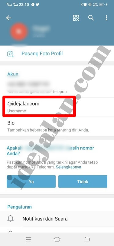 cara membuat id telegram aesthetic cara membuat id telegram di iphone Cara Membuat ID Telegram idejalan.com