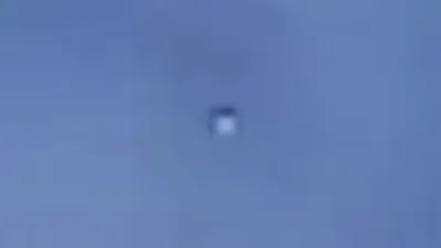 Close up look at UFO orb chased by jet's in 2023.