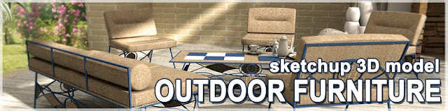 3d sketchup models outdoor furniture