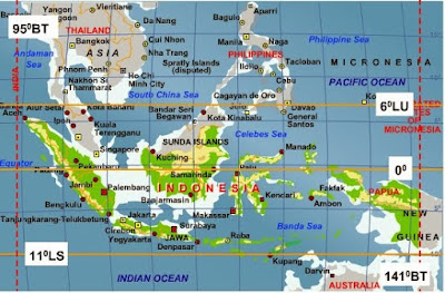 Letak Astronomis dan Geografis Indonesia Letak Astronomis dan Letak Geografis Indonesia