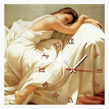 Reloj de Pared Mujer Durmiendo