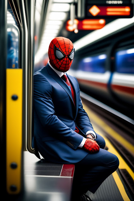 Spider Man With Suit In Metro Iphone Wallpaper