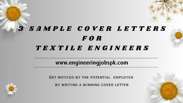 3 Sample Cover Letters for Textile Engineers