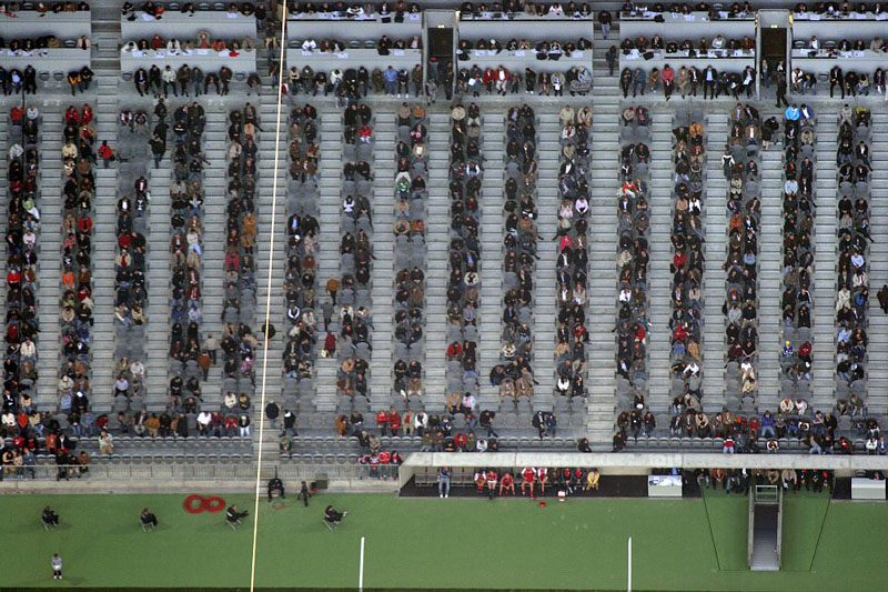 Spectators in the Allianz Arena