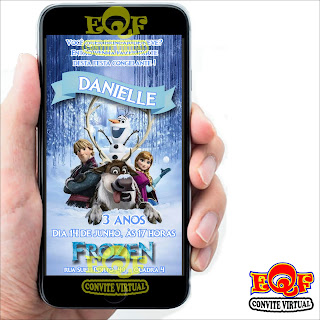 Convite Virtual, Frozen, Convite Virtual Frozen, Personalizados Frozen, Brindes Frozen, Tema Frozen, Convite Frozen, Festa Frozen, Convite Infantil