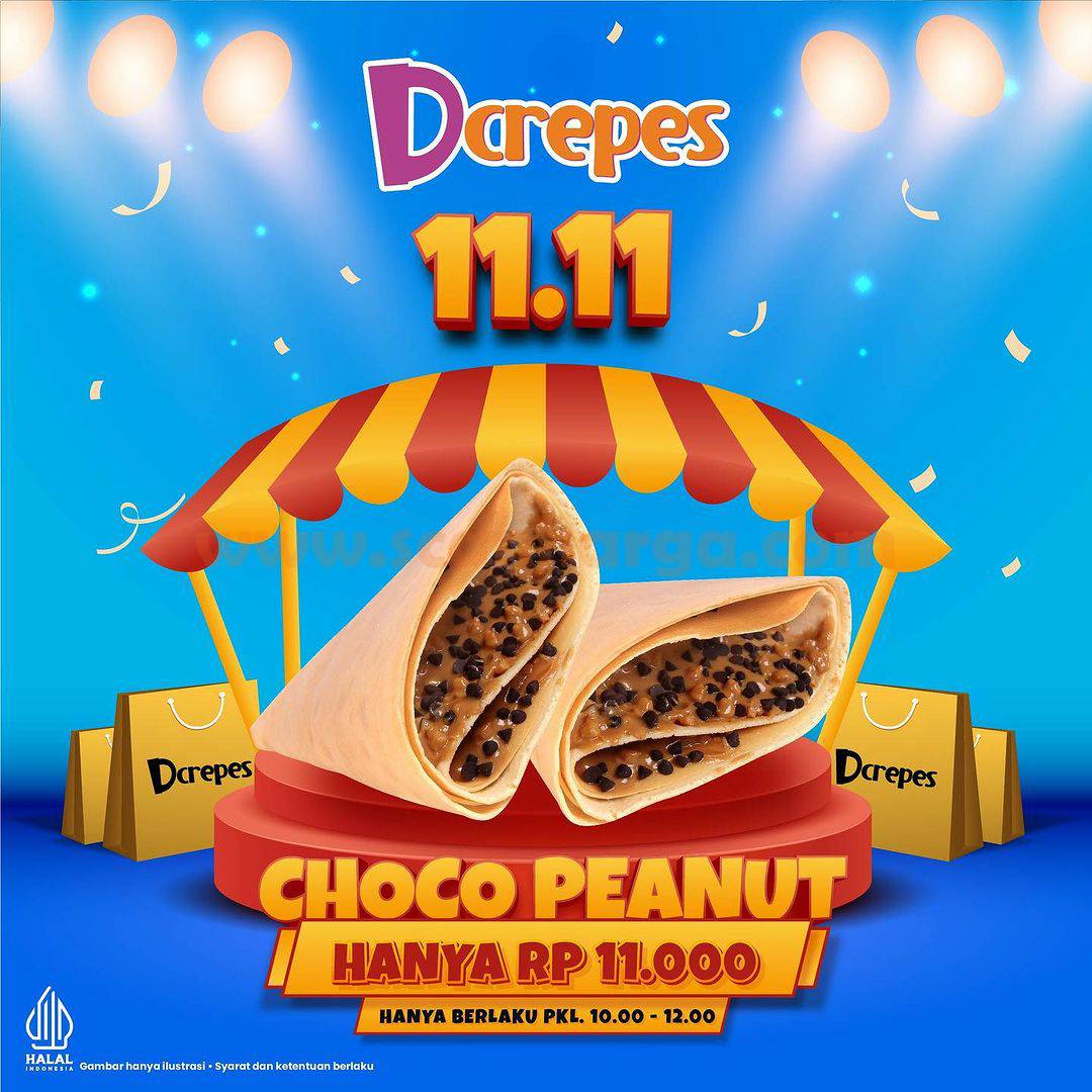 PROMO DCREPES SPESIAL 11.11 – BELI CHOCO PEANUT CUMA RP. 11.000