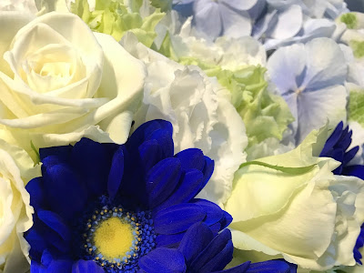 青い 花 花束 345661