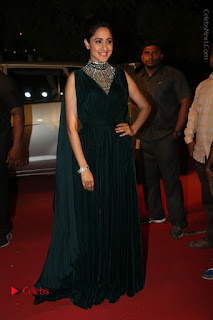 Actress Pragya Jaiswal Stills in Green Long Dress at Gemini TV Puraskaralu 2016 Event  0078.JPG