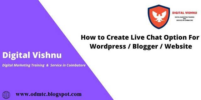 How to create Live chat on Blogger