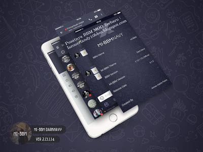 Download BBM MOD Dark Navy v2.13.1.14 APK