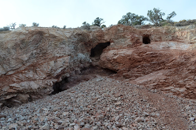 red rock full of holes