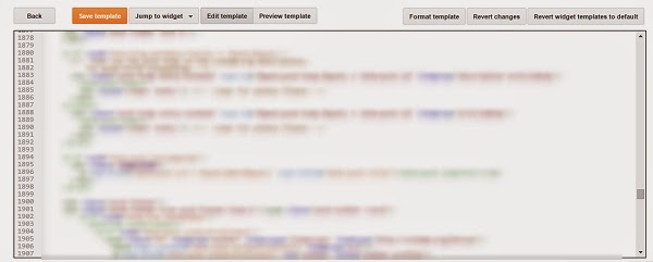 edit Blogger HTML code