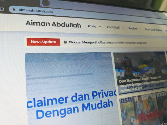 Kesan Daripada Tukar Template Blogger