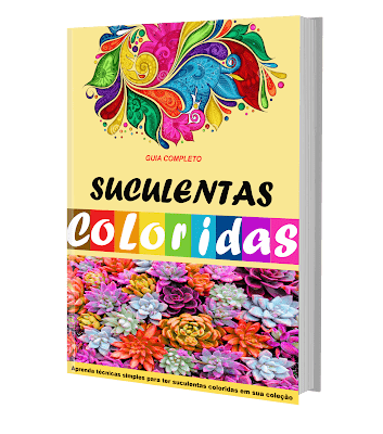 Como fazer suculentas coloridas - Guia Digital completo