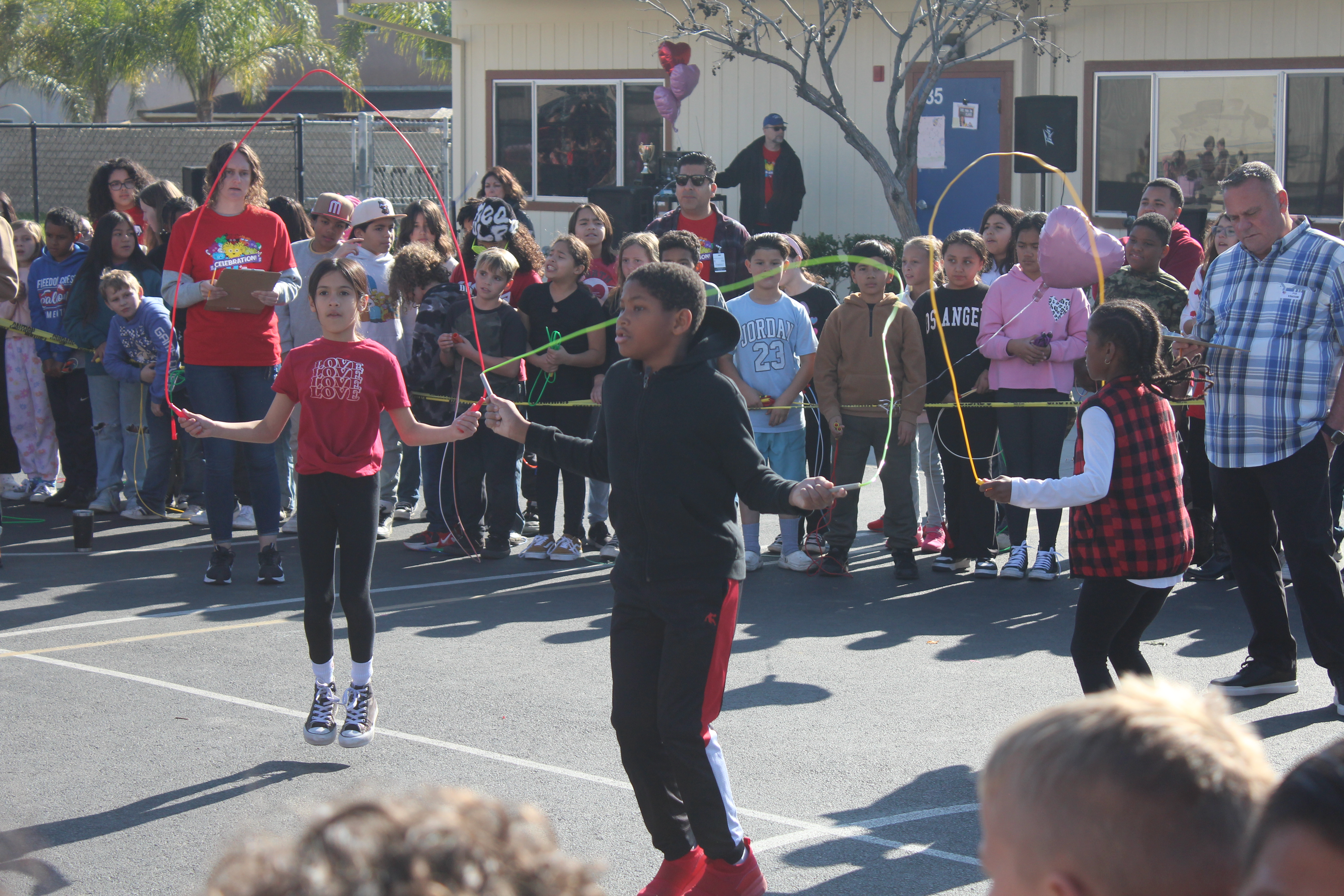 Students jump rope for heart health at Freedom Crest