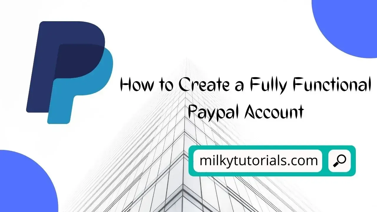 create a paypal account