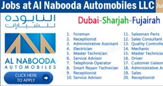 Jobs Al Nabooda Automobiles LLC | Dubai | Sharjah | Fujairah