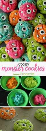 GOOEY MONSTER COOKIES AND MONSTER SUCKERS