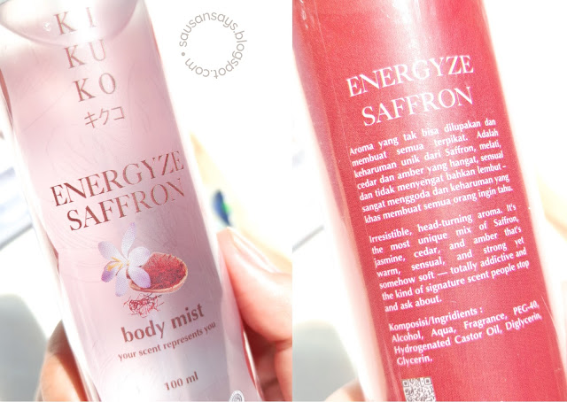 Kikuko Body Mist Energyze Saffron