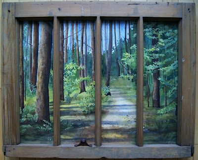 Danielle Beaulieu's watercolour of a path in Adirondacks