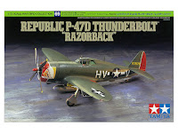 Tamiya 1/72 P-47D THUNDERBOLT 'RAZORBACK' (60769) Color Guide & Paint Conversion Chart 