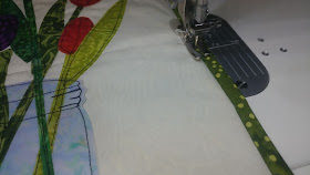 Machine sewn binding