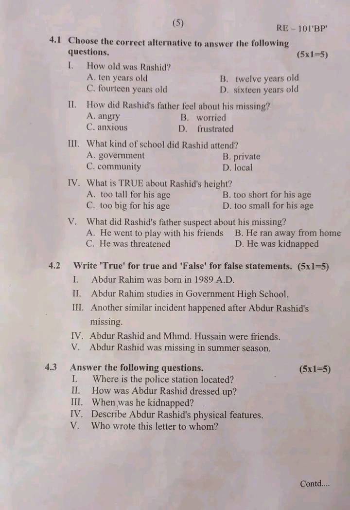 SEE English Board Exam Question Paper Sets | Province 3 Bagmati