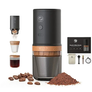 خلاط طحن القهوة و الحبوب يعمل بالبطارية iCafilas Electric Coffee Grinder