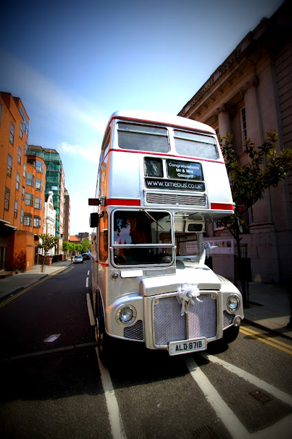 Double decker bus argentato-Londra