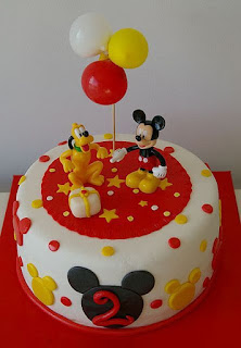 ideas de tartas o pasteles para fiesta cumpleaños Mickey Mouse 19