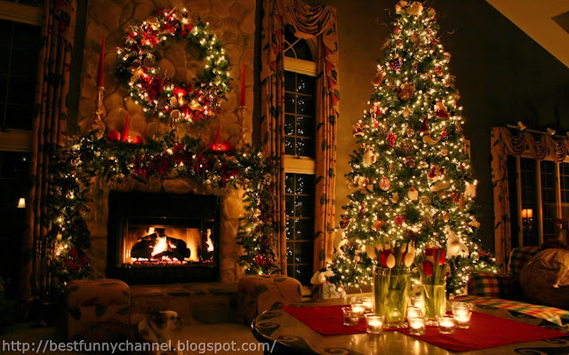Beautiful Christmas room.