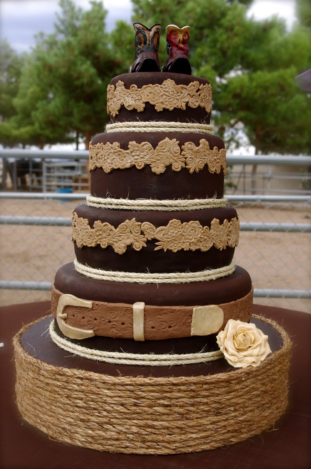 Sweet Street Cakes: Western Wedding Cake