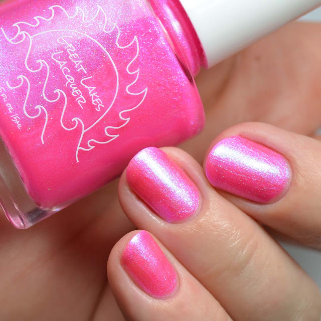 pink neon nail polish