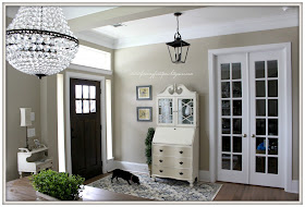 Farmhouse Foyer- French Farmhouse-French Country-Carriage House Lighting-From My Front Porch To Yours