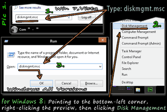 How to Open Disk Management.