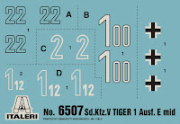 Italeri 1/35 Pz.Kpfw.VI Tiger I Ausf.E mid production (6507) Colour Guide & Paint Conversion Chart