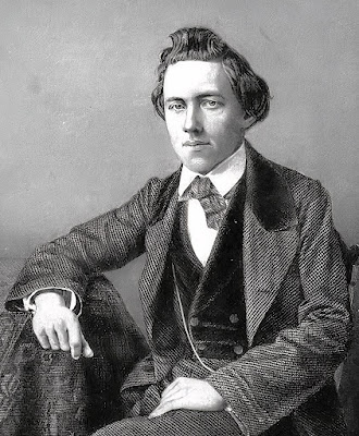 Portrait of Paul Morphy The American Chess Player from the 1800's