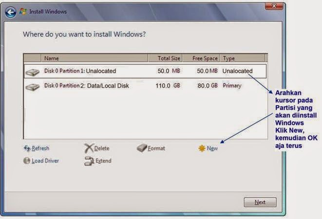 Cara Instal Windows 7 yang benar disertai gambar