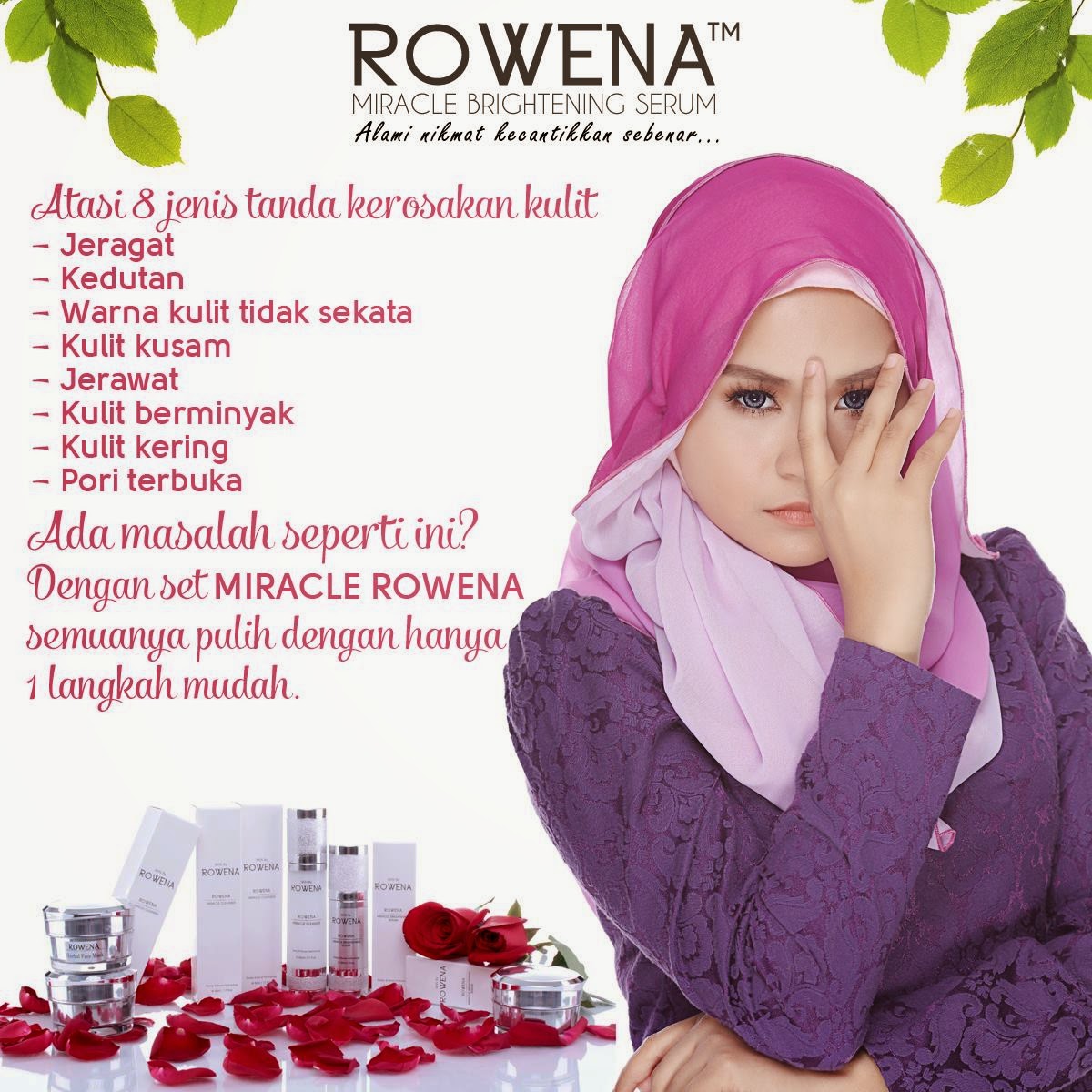 Rowena Miracle Whitening Serum - Untuk masaalah Jerawat ...