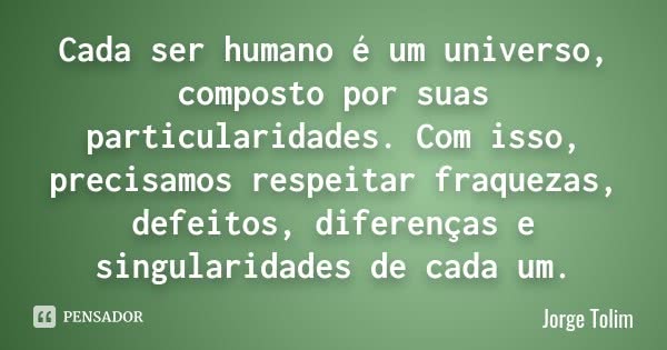 Cada ser humano...