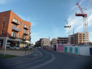 Changing skyline Walnut Tree Close Guildford