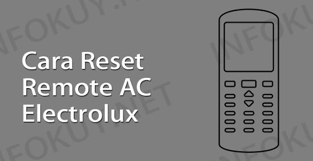 cara reset remote ac electrolux