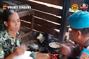 Kanit Propam Polsek Labangka Salurkan Bansos Untuk Warga Kurang Mampu